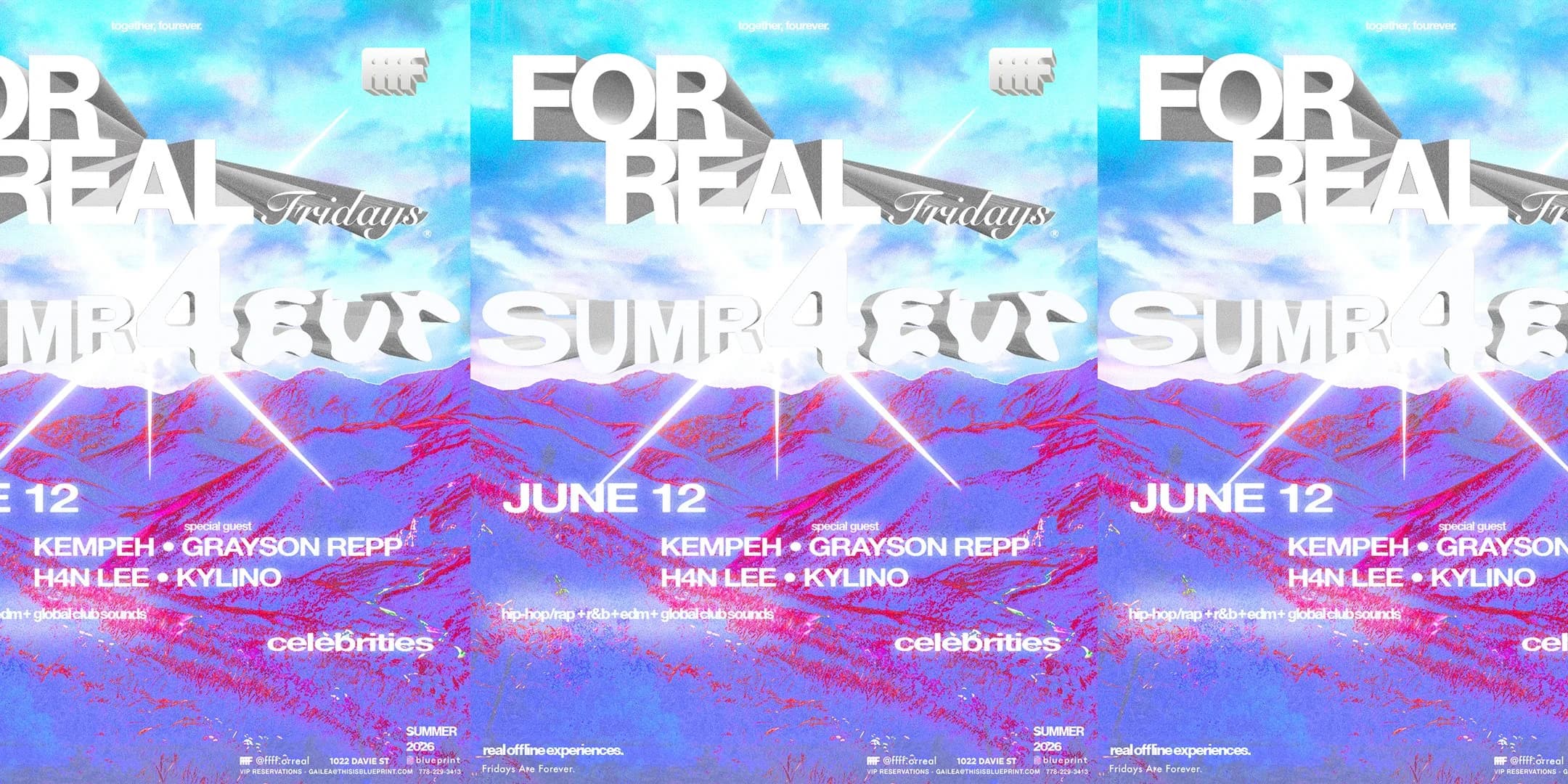 FOR REAL FRIDAYS pres - SUMR 4EVR