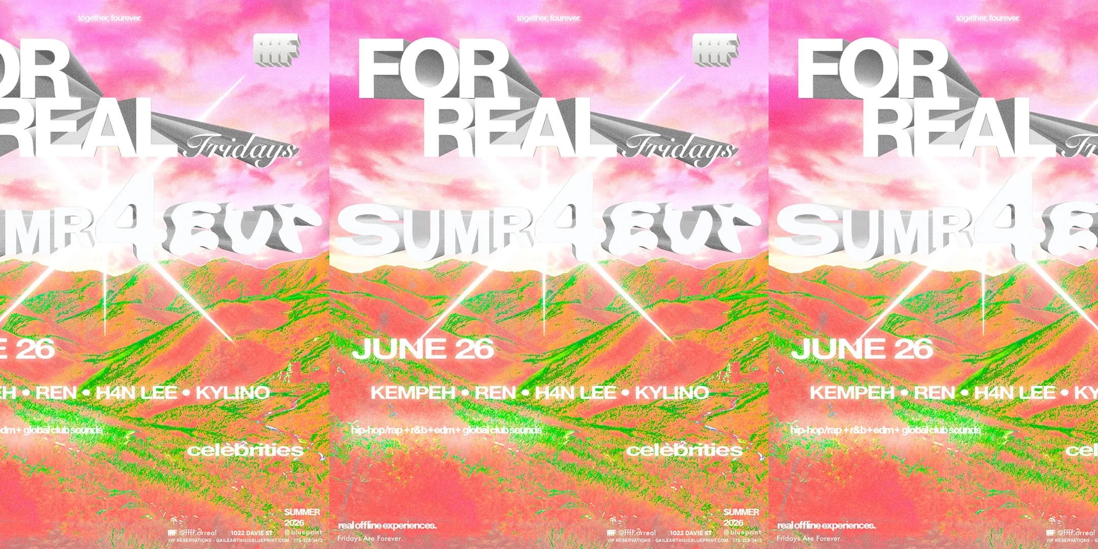 FOR REAL FRIDAYS pres - SUMR 4EVR
