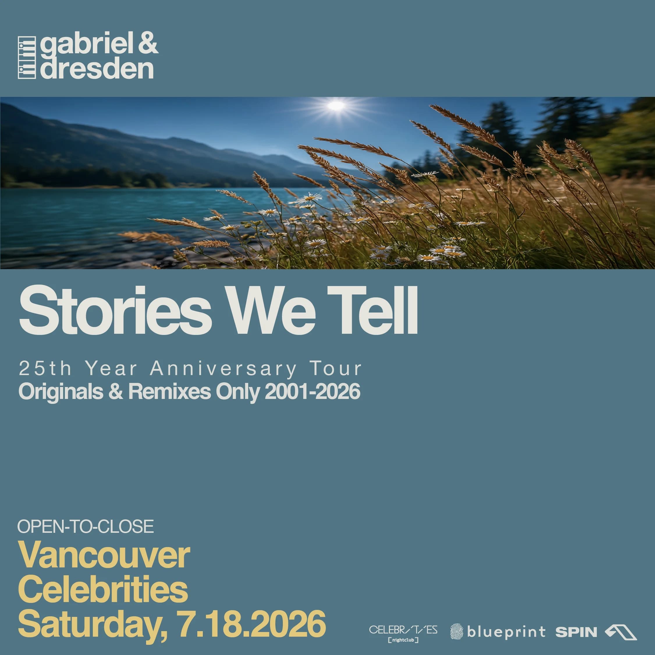 Gabriel & Dresden: Stories We Tell 25 Year Anniversary Tour (Vancouver)