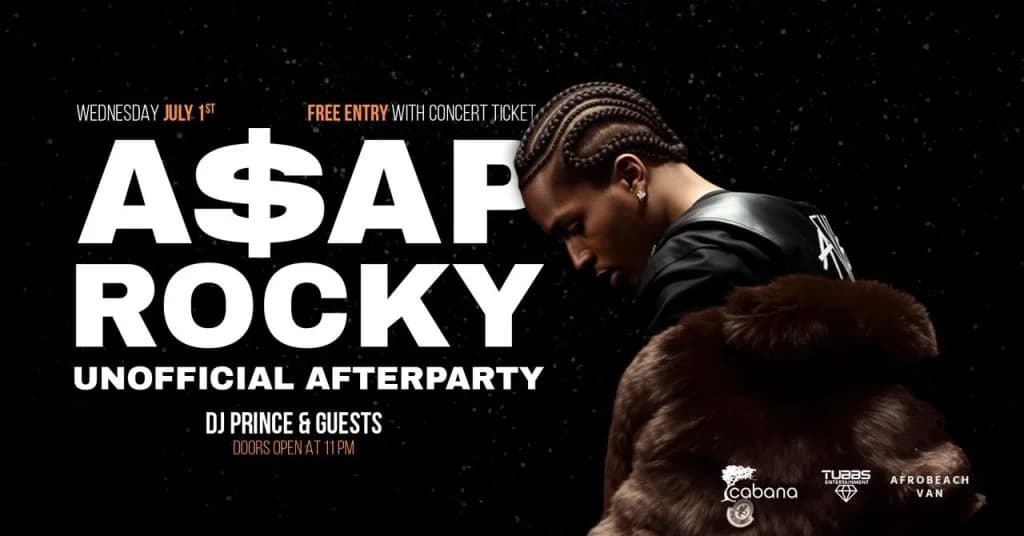 A$AP Rocky unofficial afterparty